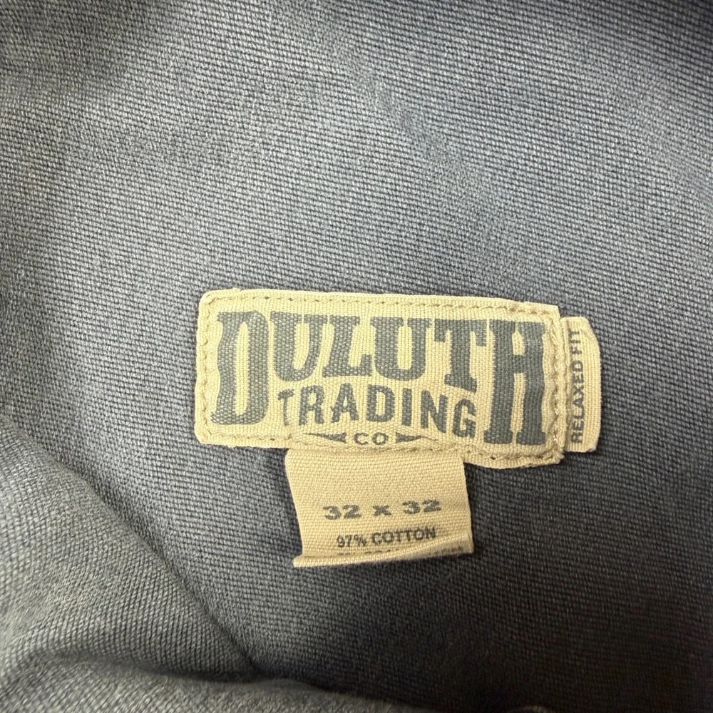 Duluth Trading Co Flex Fire Hose Relaxed Fit Carpenter Pants Blue 32x32 Mens